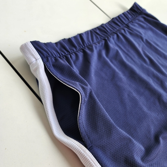 Nike Womens Golf Dri Fit Navy Blue White Stripe Skirt Skort Pockets Stretch M - Picture 6 of 11
